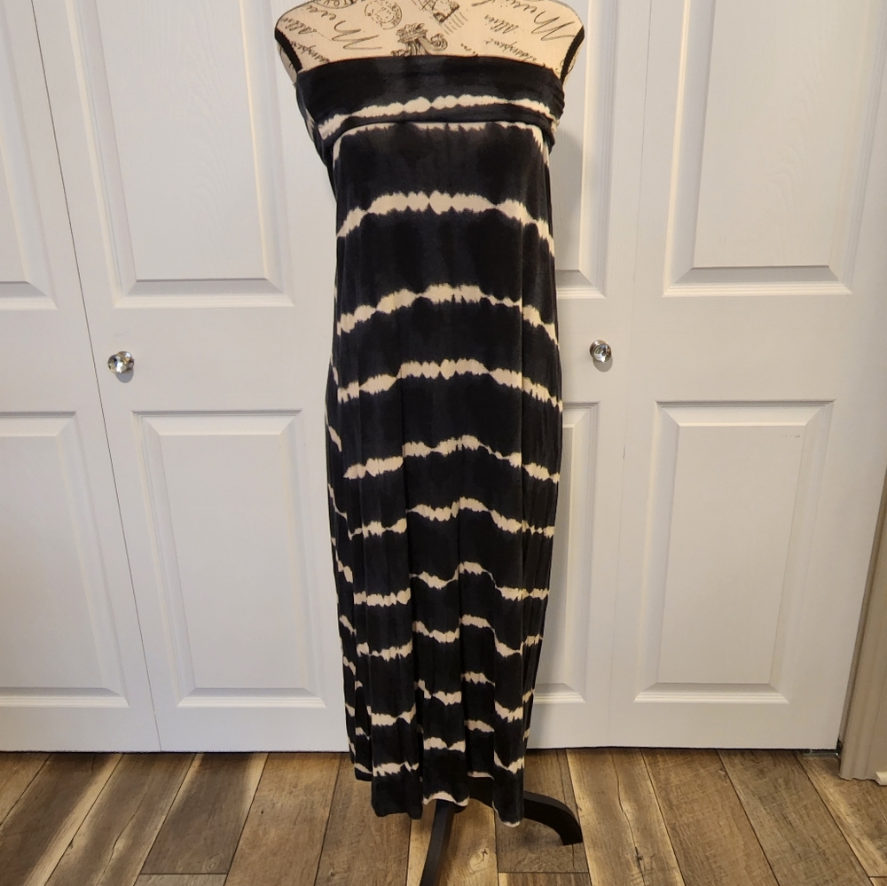 French Laundry maxi/skirt black and cream size medium